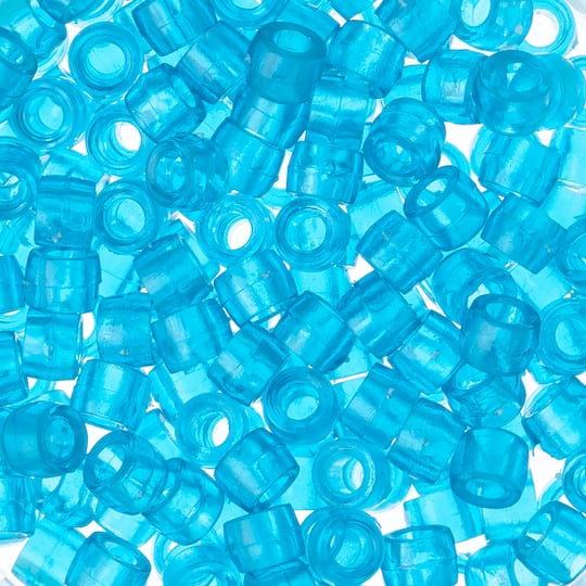 John Bead 6mm Transparent Mini Pony Beads, 1,000ct